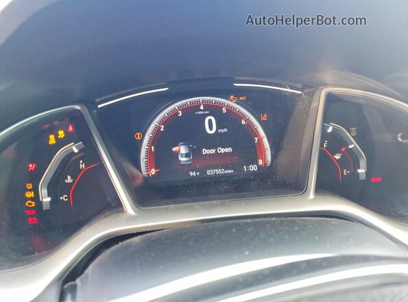 19XFC2E80LE011474 2020 HONDA CIVIC Blue Vista del cuadro de instrumentos