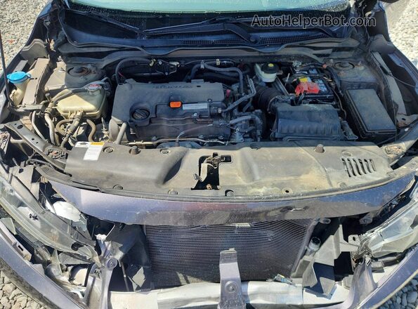 19XFC2F50GE206419 2016 HONDA CIVIC Gray უკანა სალონის ხედი
