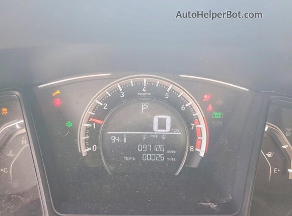 19XFC2F50HE006478 2017 HONDA CIVIC Черный Вид щитка приборов