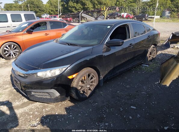 19XFC2F50HE026262 2017 HONDA CIVIC Black Przód lewy