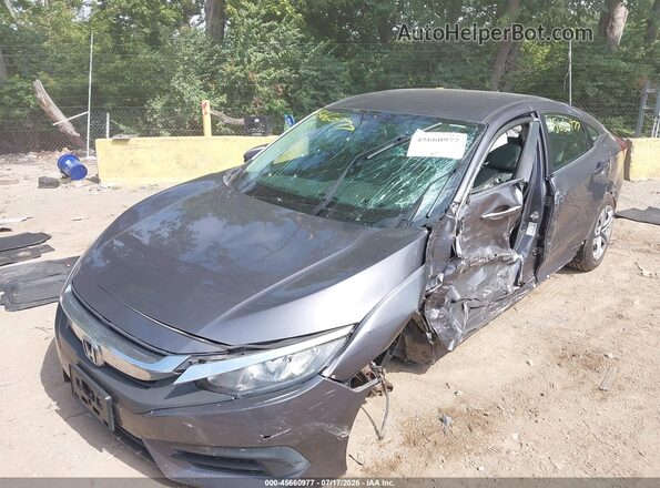 19XFC2F50HE030196 2017 HONDA CIVIC Серый Вид спереди