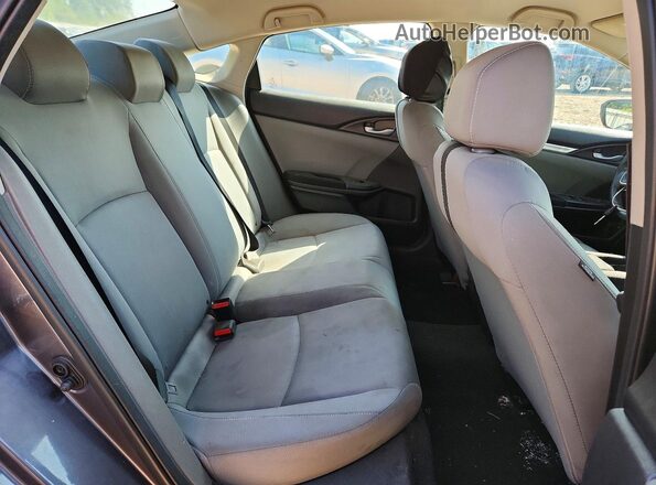 19XFC2F50HE032885 2017 HONDA CIVIC Gray უკანა სავარძლების ხედი