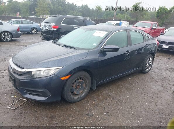 19XFC2F50HE033812 2017 HONDA CIVIC Dark Blue Առջևի ձախ երեք քառորդ տեսարան