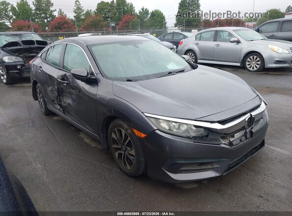 19XFC2F50HE036189 2017 HONDA CIVIC Gray Rear interior view