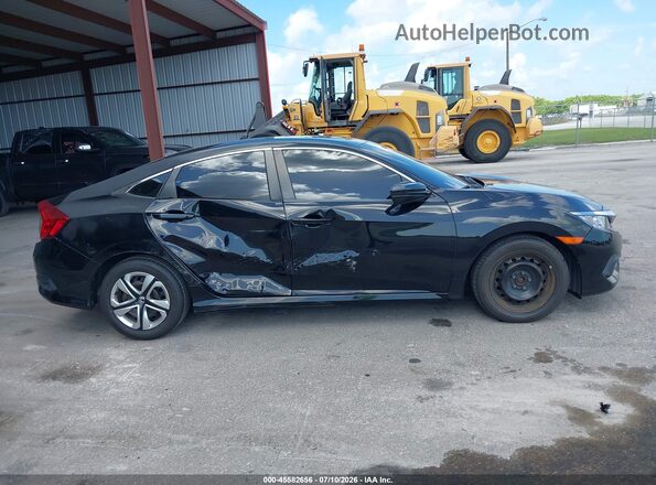 19XFC2F50HE041411 2017 HONDA CIVIC Black Rear interior view