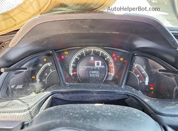 19XFC2F50HE057320 2017 HONDA CIVIC Серый Вид щитка приборов
