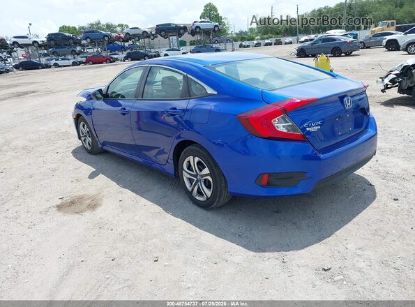 19XFC2F50HE064381 2017 HONDA CIVIC Blue Հետևի ձախ