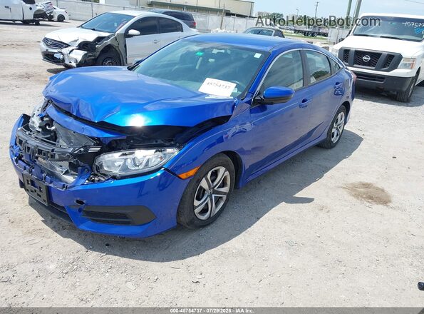 19XFC2F50HE064381 2017 HONDA CIVIC Blue Առջևի ձախ երեք քառորդ տեսարան
