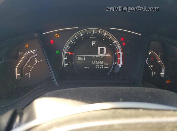 19XFC2F50HE200038 2017 HONDA CIVIC Black Սարքավորումների վահանակի տեսք