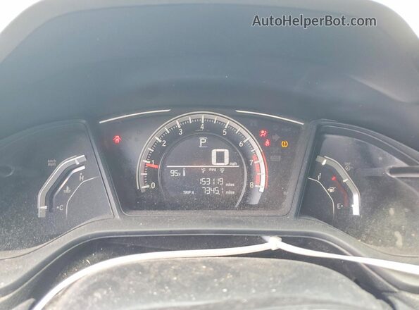 19XFC2F50HE213856 2017 HONDA CIVIC Silver Vista del cuadro de instrumentos