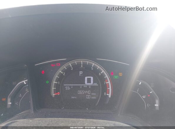 19XFC2F50HE224176 2017 HONDA CIVIC Gray Widok tylnych siedzeń