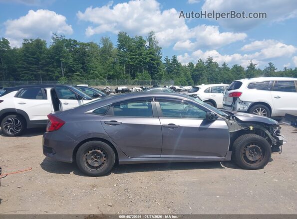 19XFC2F50HE224176 2017 HONDA CIVIC Gray Widok wnętrza z tyłu