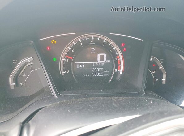 19XFC2F50HE228681 2017 HONDA CIVIC Blue Widok zestawu wskaźników