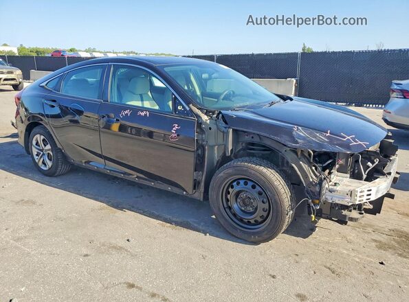 19XFC2F50JE007913 2018 HONDA CIVIC Black Առջևի աջ
