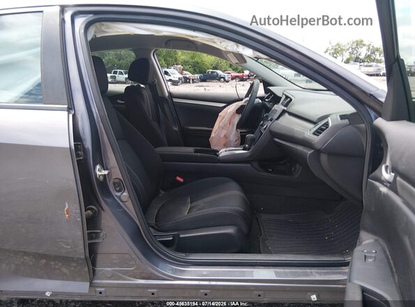 19XFC2F50JE022489 2018 HONDA CIVIC Gray Front interior view