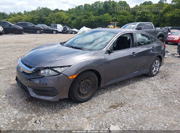19XFC2F50JE022489 2018 HONDA CIVIC Gray Front left