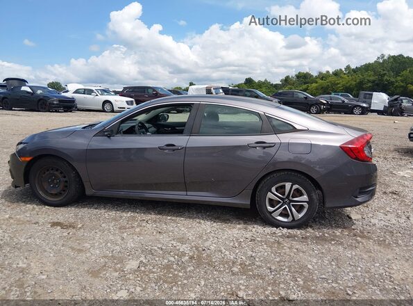 19XFC2F50JE022489 2018 HONDA CIVIC Gray Rear interior view