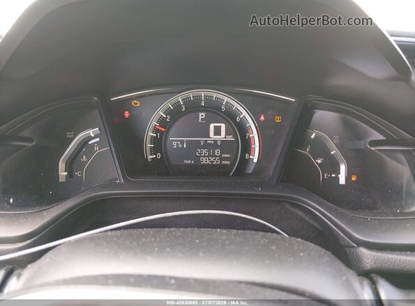 19XFC2F51GE015155 2016 HONDA CIVIC Gray Widok tylnych siedzeń