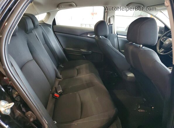 19XFC2F51GE018668 2016 HONDA CIVIC Black Widok tylnych siedzeń