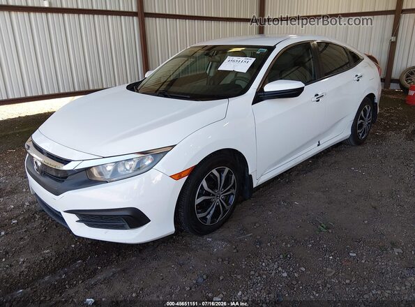 19XFC2F51GE075405 2016 HONDA CIVIC Белый Передняя левая четверть