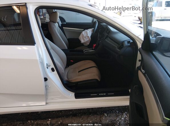 19XFC2F51GE075405 2016 HONDA CIVIC Белый Вид салона спереди