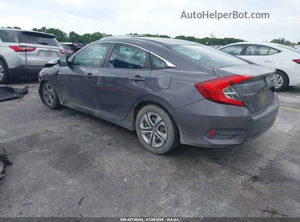 19XFC2F51GE087909 2016 HONDA CIVIC Gray Задня ліва чверть