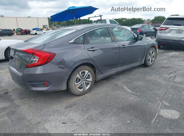 19XFC2F51GE087909 2016 HONDA CIVIC Gray Задня права чверть