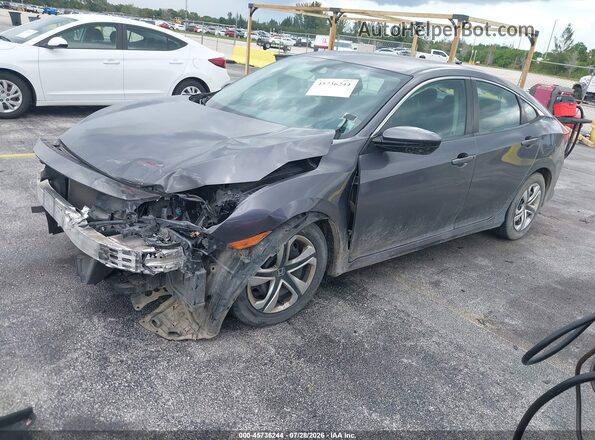 19XFC2F51GE087909 2016 HONDA CIVIC Gray Передня ліва чверть