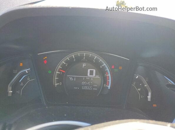 19XFC2F51GE207613 2016 HONDA CIVIC Gray Սարքավորումների վահանակի տեսք