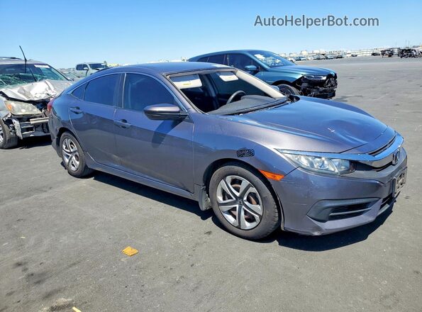 19XFC2F51GE207613 2016 HONDA CIVIC Gray Առջևի աջ