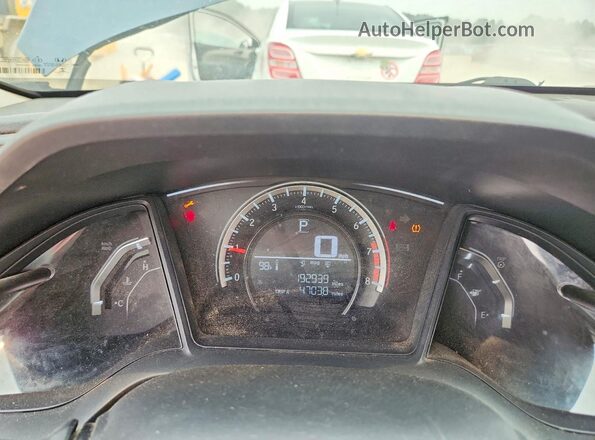 19XFC2F51GE208034 2016 HONDA CIVIC Blue Вид щитка приладів
