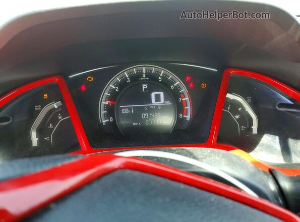19XFC2F51GE245004 2016 HONDA CIVIC Black Vista del cuadro de instrumentos