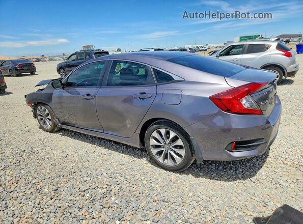 19XFC2F51HE055026 2017 HONDA CIVIC Gray Задня ліва чверть