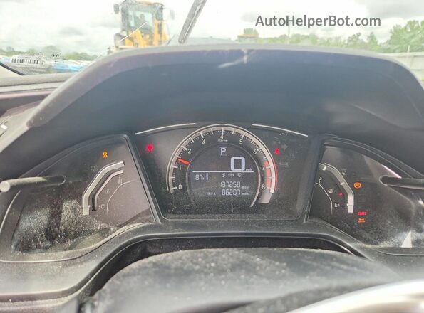 19XFC2F51HE057987 2017 HONDA CIVIC White Widok zestawu wskaźników