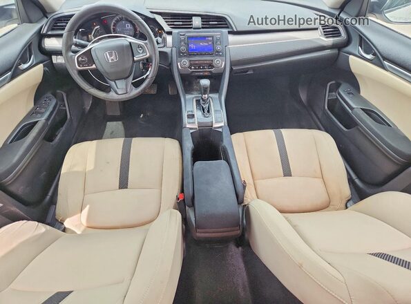 19XFC2F51HE057987 2017 HONDA CIVIC White Widok deski rozdzielczej