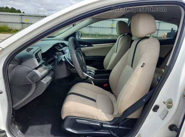 19XFC2F51HE057987 2017 HONDA CIVIC White Widok wnętrza z przodu