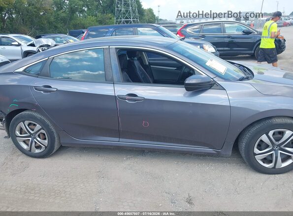 19XFC2F51HE063434 2017 HONDA CIVIC Gray Rear interior view