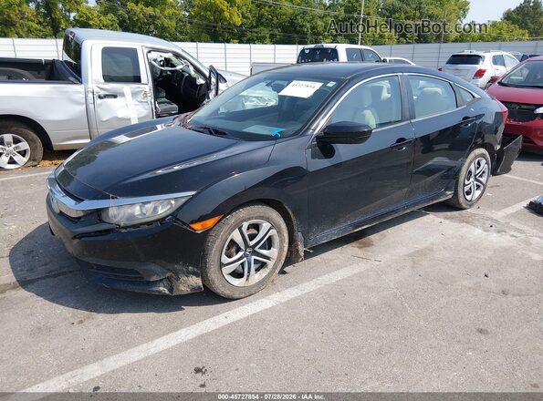 19XFC2F51HE070366 2017 HONDA CIVIC Black Vista tres cuartos delantera izquierda