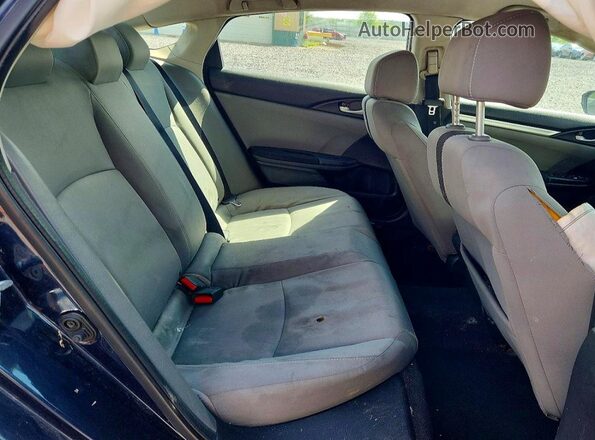 19XFC2F51HE074255 2017 HONDA CIVIC Black Հետևի նստատեղերի տեսք