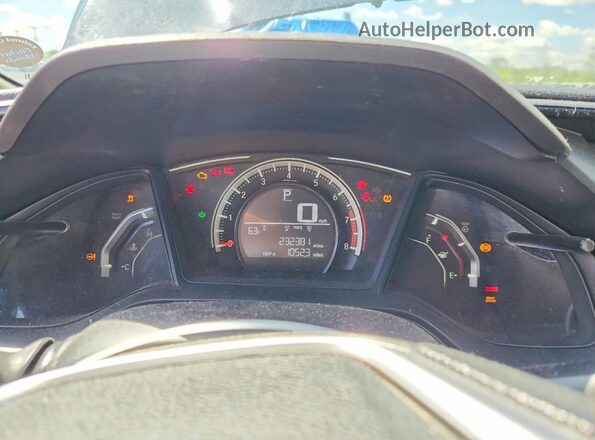 19XFC2F51HE074255 2017 HONDA CIVIC Black Սարքավորումների վահանակի տեսք