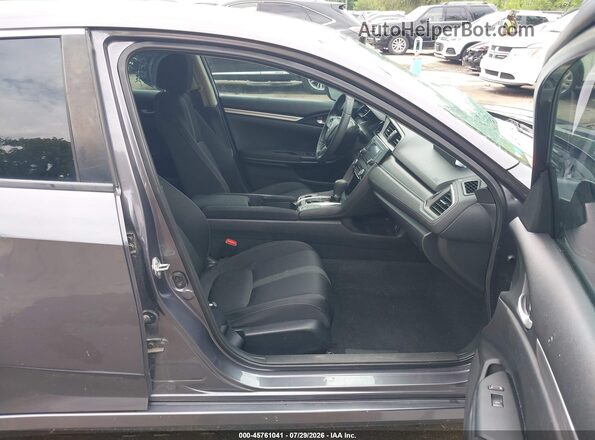 19XFC2F51JE030231 2018 HONDA CIVIC Gray წინა სალონის ხედი