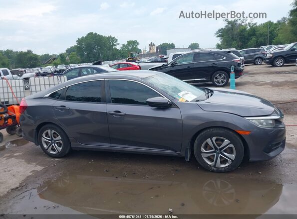 19XFC2F51JE030231 2018 HONDA CIVIC Gray უკანა სალონის ხედი