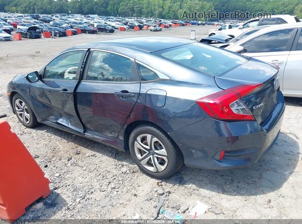 19XFC2F51JE040001 2018 HONDA CIVIC Blue Հետևի ձախ