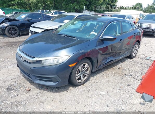 19XFC2F51JE040001 2018 HONDA CIVIC Blue Առջևի ձախ երեք քառորդ տեսարան