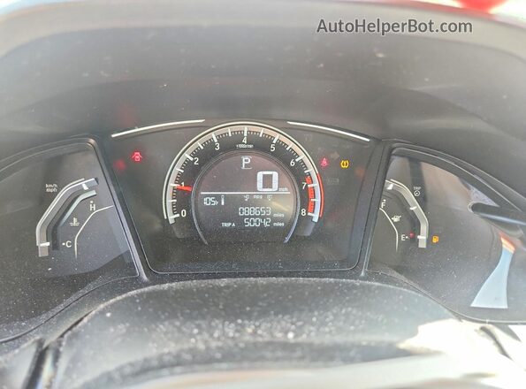 19XFC2F51JE201124 2018 HONDA CIVIC Серый Вид щитка приборов