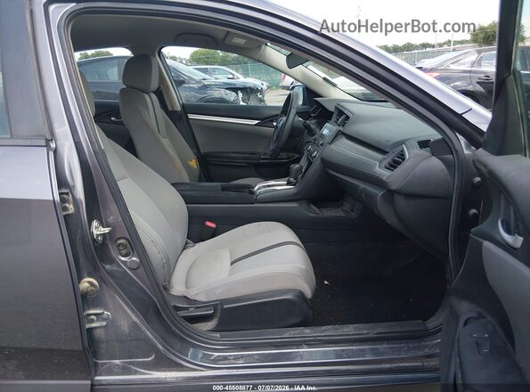 19XFC2F52GE009719 2016 HONDA CIVIC Gray Vista interior delantera