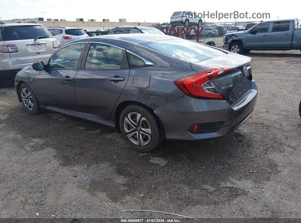 19XFC2F52GE009719 2016 HONDA CIVIC Gray Trasero izquierdo