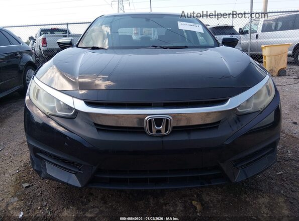 19XFC2F52GE037150 2016 HONDA CIVIC Black Widok zestawu wskaźników
