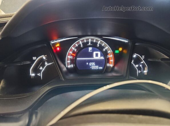 19XFC2F52GE053512 2016 HONDA CIVIC Черный Вид щитка приборов