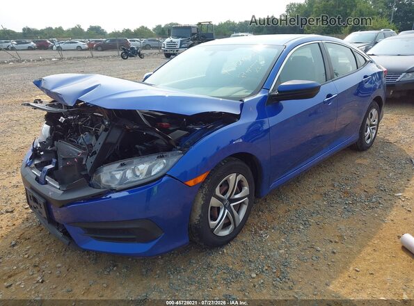 19XFC2F52GE059617 2016 HONDA CIVIC Blue Vista tres cuartos delantera izquierda